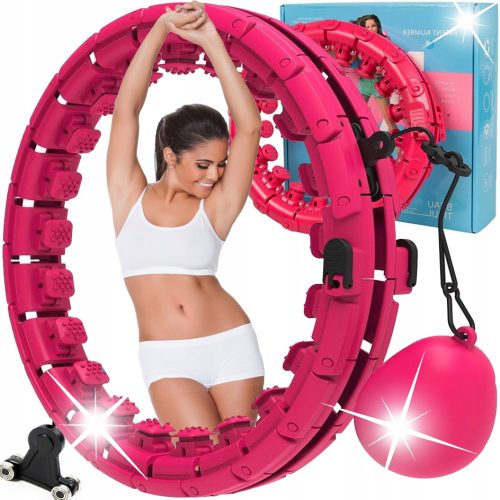  MSport hula hoop with studs 120 cm pink