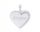  Silver heart pendant with zircons + engraving women's pendant 925