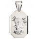  Silver Medal Pendant with the Virgin Mary and Child, 925