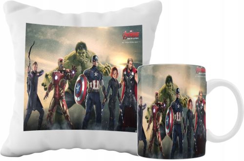  MUG AND PILLOW SET AVENGERS MOVIE GIFT IDEA FOR A FAN PATTERNS