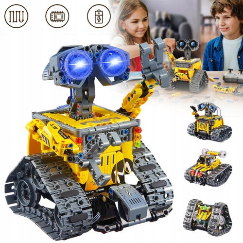  2.4GHZ TOY BLOCKS ROBOT FOR CHILDREN REMOTE CONTROLLED PROGRAMMING 3in1