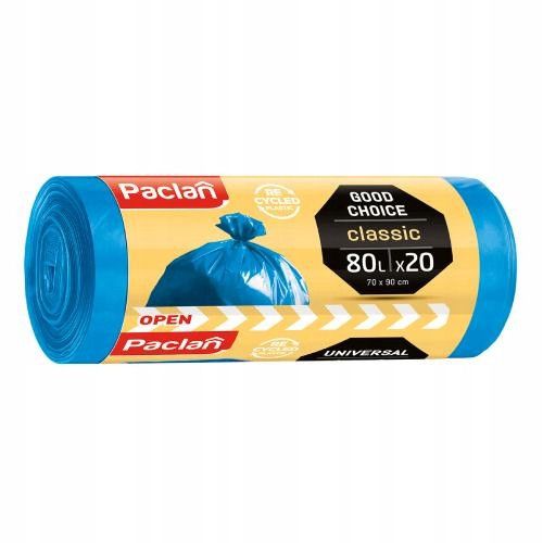  Paclan Classic 80L universal garbage bags 20 pcs.