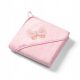  Babyono hooded blanket 100 x 100 cm pink