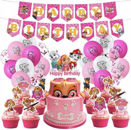  Skye Paw Patrol Birthday Decoration Balloon Set