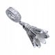  BEAD CHARM PENDANT SILVER 925 SHUTTLE BADMINTON BABINGTON SPORT ZIRCON