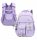 Stylish Black School Backpack with Multi-Compartments and Reflective Safety Features