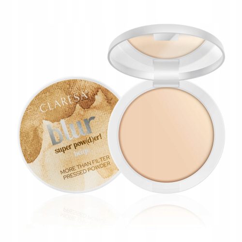  CLARESA BLUR SUPER POW(D)ER BEIGE PRESSED POWDER BEIGE SMOOTHES FIXES