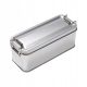  Metal tin with lid, cookie tin, rectangular storage container