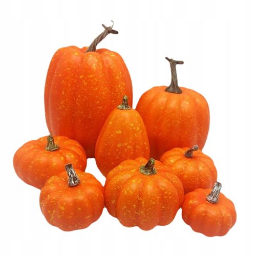  8 pieces artificial pumpkins Christmas set