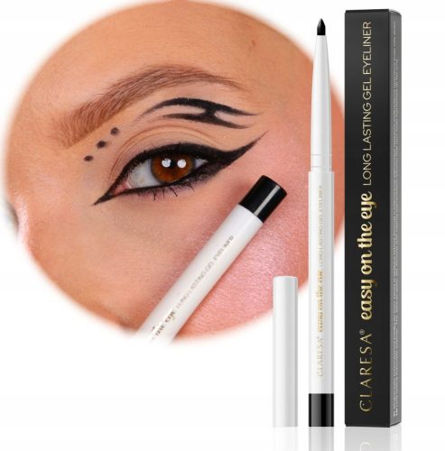  CLARESA EASY ON THE EYE LONG-LASTING GEL EYE PENCIL 01 BLACK