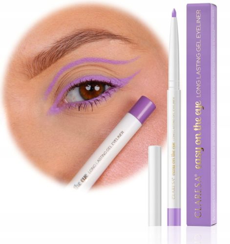  CLARESA EASY ON THE EYE LONG-LASTING GEL EYE PENCIL 04 PURPLE DAISY