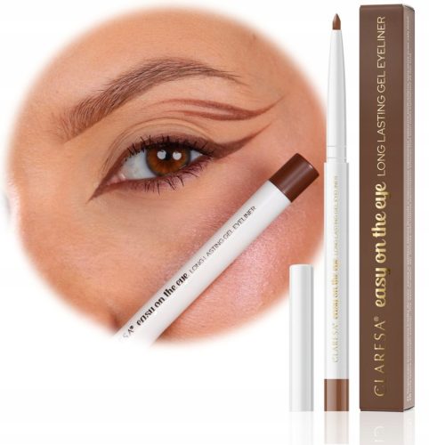  CLARESA EASY ON THE EYE LONG-LASTING GEL EYE PENCIL 02 BROWN LOTUS