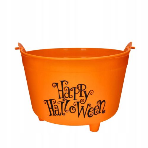  Fiestas Guirca Happy Halloween candy bucket 30 cm orange