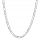  Elegant Silver Men's Chain 925 Figaro 50 cm Shiny Gift Freebies