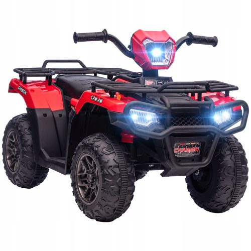  Red electric quad for kids, electric vehicle