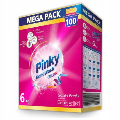  Pinky washing powder colors 6 kg