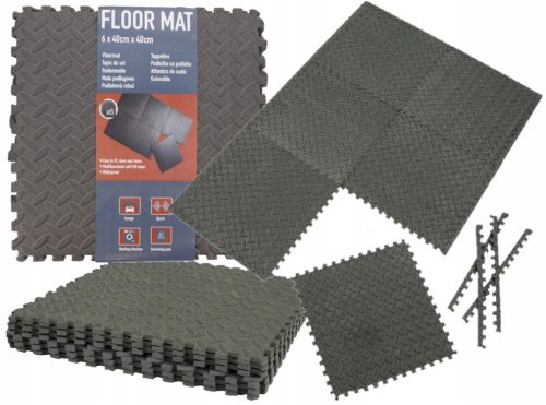  EXERCISE MAT EVA FOAM PUZZLE 6PCS 10MM