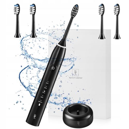  Sonic Toothbrush BLACK 5 MODES 4 TIPS IPX7 84000 rpm