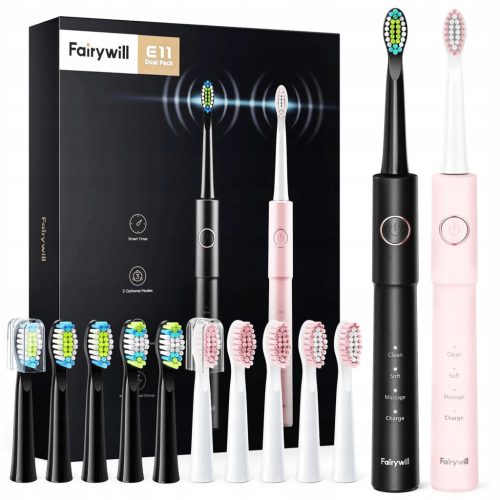  2x Sonic Toothbrush – Sonic Toothbrush for Couples Set + TIPS