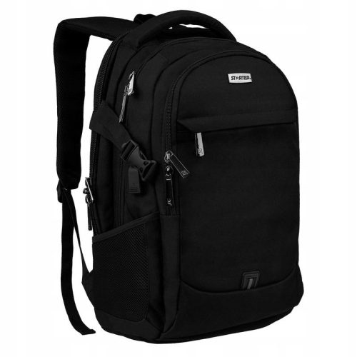 STARTER Office Black Laptop Backpack - Durable & Water-Resistant