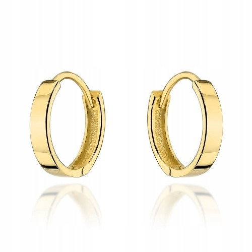  585 GOLD EARRINGS - SMOOTH CREOLE HOOPS