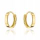  585 GOLD EARRINGS - SMOOTH CREOLE HOOPS