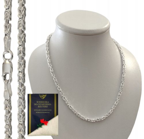 SILVER CHAIN ROYAL WEAVE (BYZANTINE) - TEST -925-