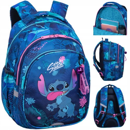 STITCH Early Grade School Backpack with Multiple Compartments and Padded Straps