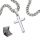  Silver CHAIN WITH CROSS ITALIAN Cross Chain Necklace + FREE