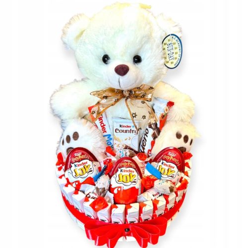  Cake with sweets Kinder bear mascot Gift set Son daughter's birthday