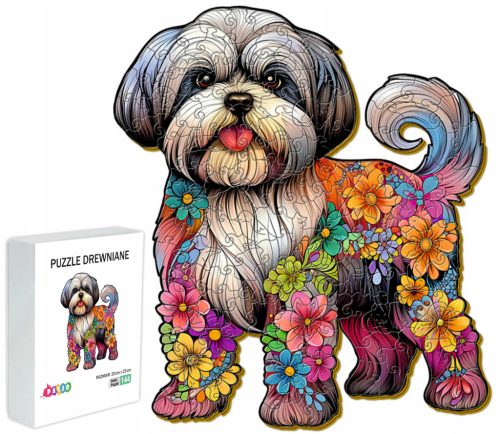  WOODEN PUZZLE FOR CHILDREN 144 PIECES SHIH TZU GIFT FOR CHILDREN