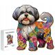  WOODEN PUZZLE FOR CHILDREN 144 PIECES SHIH TZU GIFT FOR CHILDREN