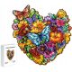  WOODEN PUZZLE FOR CHILDREN 151 PIECES HEART OF FLOWERS GIFT FOR CHILDREN