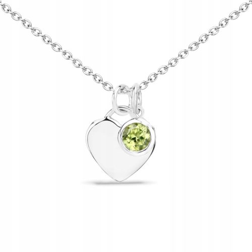  SILVER PENDANT WITH PERIDOT - WONDERFUL AS A GIFT