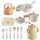  KITCHEN SET TOYS POTS DISHES KETTLE FRYING PAN SPOONS ACCESSORIES