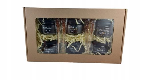  EARL GREY TEA SET - Gift box of 6 Earl Grey teas in jars