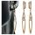  Surgical Steel Earrings Gold Elegant Hanging Long Zircons