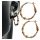  Earrings Gold Hoops Spirals 2.7 cm Surgical Steel Noble
