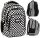 Stylish Youth School Backpack - Contemporary Checkered Design