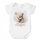  Baby bodysuit with a teddy bear and the child's name Teddy Bear and Sheep