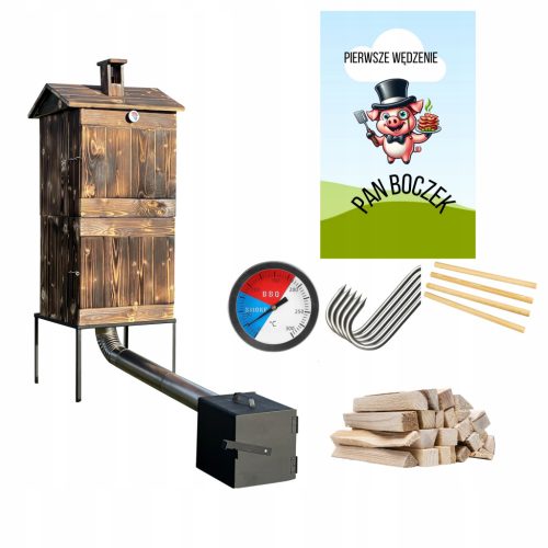  SMOKEHOUSE WOODEN GARDEN HOME LARGE BOOK FIREPLACE IMPREGNATION