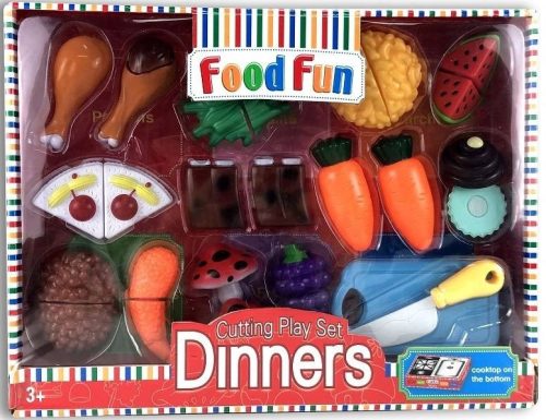  Toy Set VEGETABLES ON VELCROPS + POTS C/I