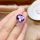  Women's luxury ring, S925 silver, amethyst