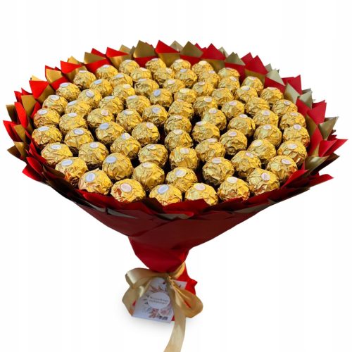  Mega Bouquet of Ferrero Rocher sweets 75 pcs. Gift for 75th Birthday, Wedding