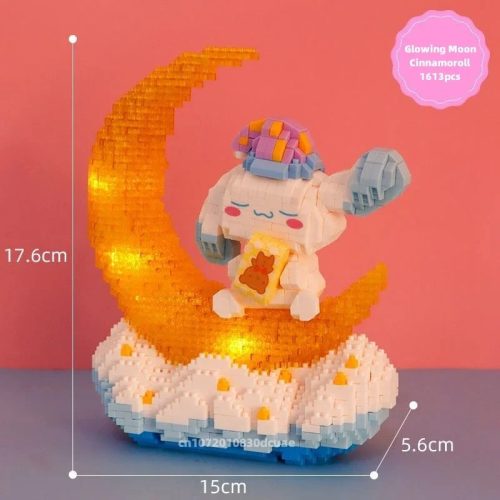  Sanrio small particles Kawaii Cinnamoroll connect blocks trendy kids toys