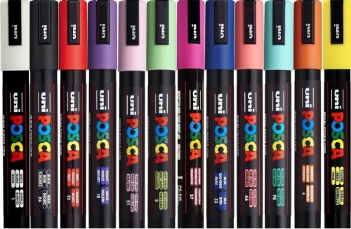  POSCA markers gift PC-5M 12pcs ENGRAVING for CHILDREN'S DAY