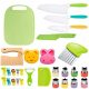  SET OF SAFE KNIVES, KITCHEN ACCESSORIES, MONTESSORI FOR CHILDREN, 29 PIECES