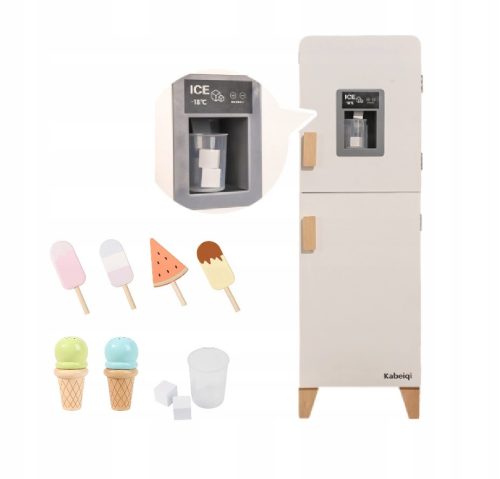  Wooden Refrigerator For Children Ice Maker Accessories Ice Cream Large Set XXL