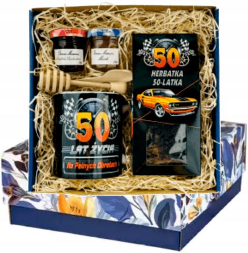  50 years gift abraham BIRTHDAY SET cup tea man JUBILEE