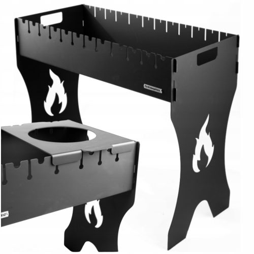  Folding Tourist Grill For 12 Skewers 3 mm Steel MANGAL Charcoal
